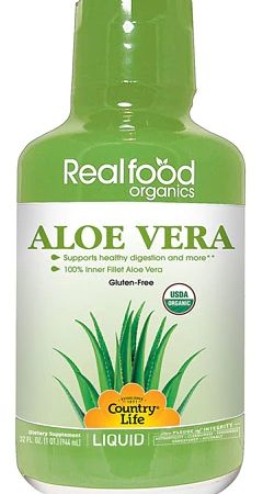 Comprar country life realfood organics® liquid aloe vera -- 32 fl oz preço no brasil áloe vera general well being herbs & botanicals suplementos em oferta suplemento importado loja 275 online promoção -