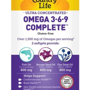 Country Life Ultra Concentrated Omega™ 3 6 9 -- 90 Softgels