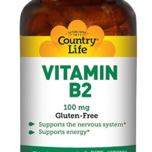 Country Life Vitamina B-2 (Riboflavina) 100mg - 100 Comprimidos