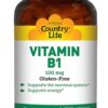Comprar country life vitamin b1 -- 100 mg - 100 tablets preço no brasil food & beverages pretzels snacks suplementos em oferta suplemento importado loja 3 online promoção -