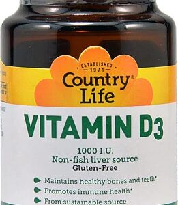 Country Life Vitamina D3 1000 UI - 100 Cápsulas Softgel