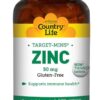Comprar country life zinc target-mins -- 50 mg - 180 tablets preço no brasil minerals suplementos em oferta vitamins & supplements zinc suplemento importado loja 1 online promoção -