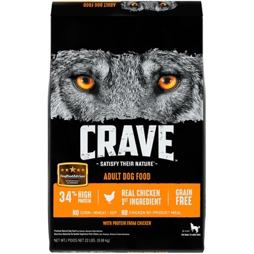 Ração Crave Satisfy Their Nature Frango para Cães Adultos - 10kg
