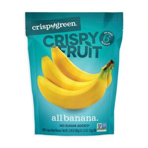 Crispy Green Banana Liofilizada 100% Natural - Pacote com 6 Unidades (Aprox. 102g)