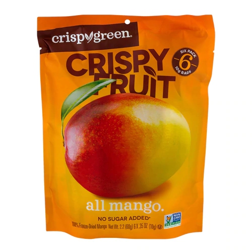 Crispy Green Fruta Manga Crocante Natural 6 Pacotes - 102g