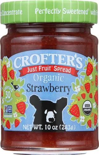 Geleia Orgânica de Morango Crofters Just Fruit® - 283g - Sabor Natural