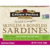 Comprar crown prince natural skinless and boneless sardines in pure olive oil -- 3. 75 oz preço no brasil food & beverages sardines seafood suplementos em oferta suplemento importado loja 1 online promoção -