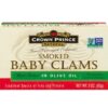 Comprar crown prince natural smoked baby clams in olive oil -- 3 oz preço no brasil clams food & beverages seafood suplementos em oferta suplemento importado loja 1 online promoção -