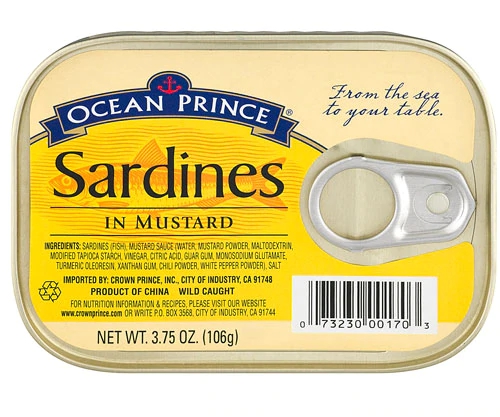 Sardinha em Molho de Mostarda Crown Prince Ocean Prince 106g: Nutrição e Sabor Premium