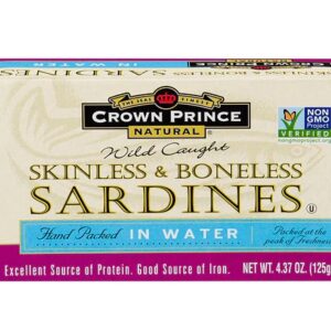 Comprar crown prince skinless and boneless sardines in water -- 4. 37 oz preço no brasil food & beverages other seafood seafood suplementos em oferta suplemento importado loja 81 online promoção -