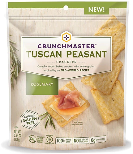 Biscoitos Rústicos Crunch Master Italian Sem Glúten Alecrim 100g - Sabor e Leveza
