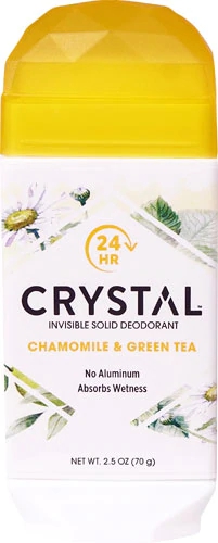 Crystal Invisible Solid Deodorant Chamomile & Green Tea -- 2.5 oz