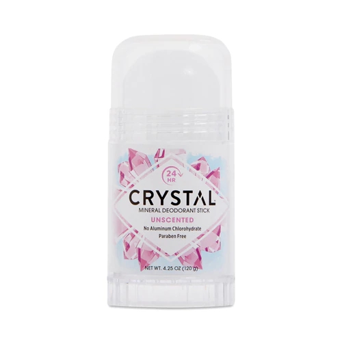 Desodorante Stick Mineral Crystal Sem Perfume 120g - Proteção Natural e Duradoura