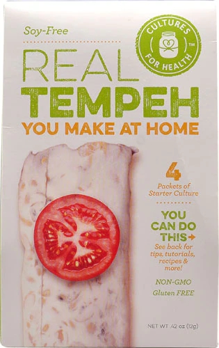 Cultures For Health Real Tempeh Starter Culture Soy-Free -- 4 Packets