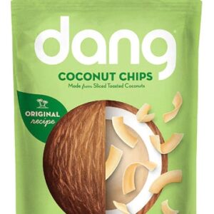 Chips de Coco Tostado Dang - Receita Original 90g - Sabor Tropical e Crocância Inigualável