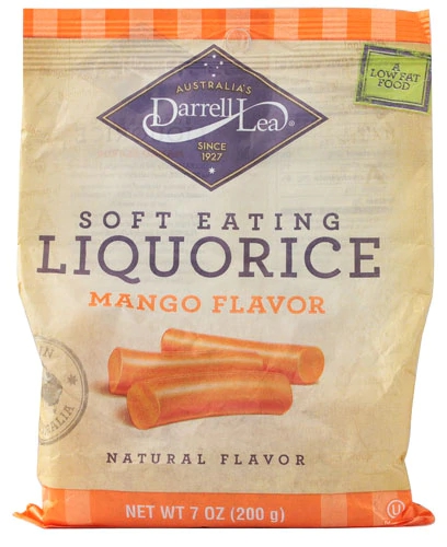 Darrell Lea Soft Eating Chiclete de Manga 200g - Sabor Tropical Irresistível