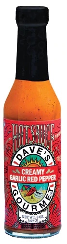 Molho de Pimenta Cremoso Dave's Gourmet com Alho e Pimenta Vermelha - 227g