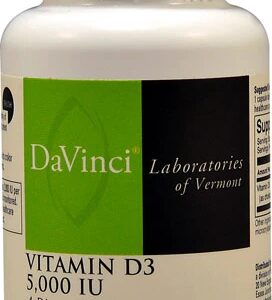 DaVinci Laboratories Vitamina D3 5000 UI - 120 Cápsulas - Saúde Óssea e Imunidade