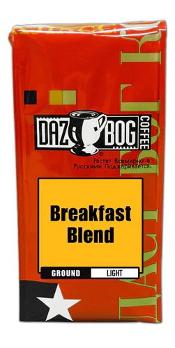 Dazbog Coffee Café Torrado e Moído Light Blend para o Café da Manhã 340g