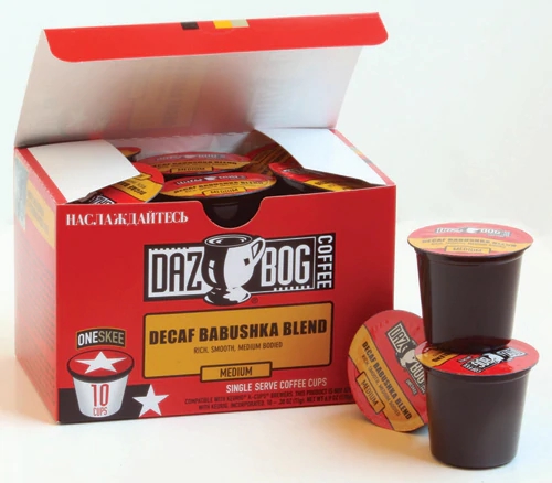 Café Descafeinado Dazbog Babushka Blend - Médio - 10 Cápsulas K-Cup
