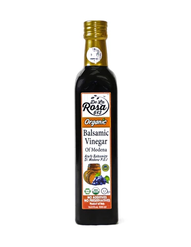 Vinagre Balsâmico Orgânico De La Rosa de Modena 500ml - Sabor e Saúde na Sua Cozinha