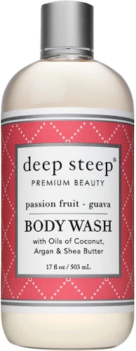 Sabonete Líquido Corporal Deep Steep Maracujá e Goiaba 500ml - Hidratação e Bem-Estar