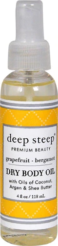 Óleo Corporal Seco Deep Steep Toranja Bergamota 120ml - Hidratação Profunda