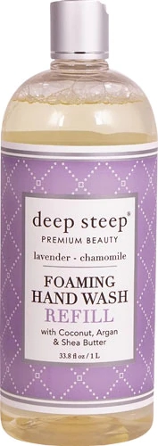Sabonete Líquido Espumante Deep Steep Lavanda Camomila 1 Litro - Recarga Suave e Perfumada