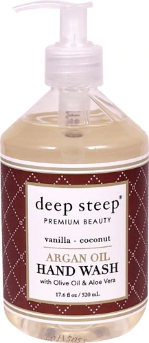 Sabonete Líquido Deep Steep Baunilha e Coco com Óleo de Argan 521ml