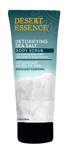 Esfoliante Corporal Sal Marinho Desintoxicante Desert Essence 190g - Revitalização Profunda da Pele