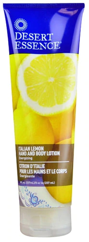 Hidratante Energizante para Mãos e Corpo Desert Essence Limão Italiano 237ml