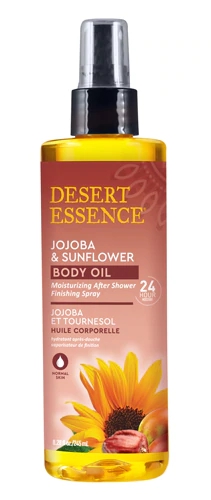 Óleo Corporal Desert Essence Jojoba & Girassol 245ml - Hidratação Profunda
