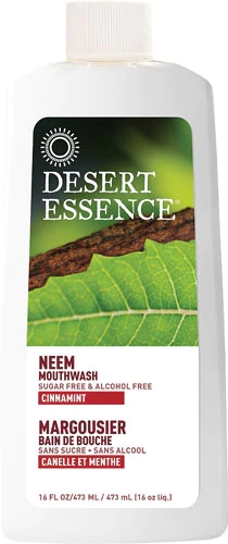 Enxaguante Bucal Desert Essence Neem Cinnamint 473ml - Frescor Natural e Higiene Profunda