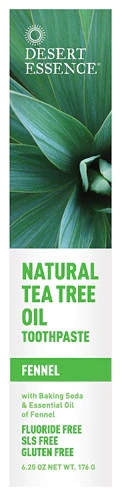 Pasta de Dente Natural Desert Essence Tea Tree Oil e Erva-doce 181g