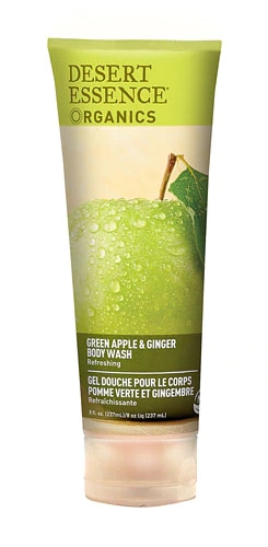Sabonete Líquido Orgânico Desert Essence Maçã Verde e Gengibre 237ml - Limpeza Suave e Revigorante