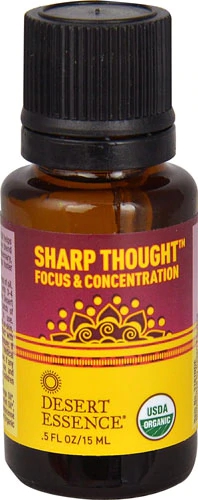 Óleo Essencial Desert Essence Sharp Thought 15ml - Foco e Clareza Mental Orgânico