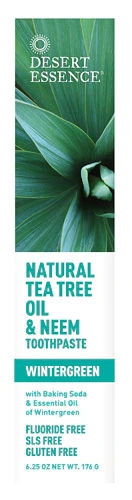 Pasta de Dente Desert Essence Melaleuca e Neem Menta 180g