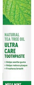 Pasta de Dente Desert Essence Tea Tree Oil Mega Mint 177g - Higiene Bucal Profunda