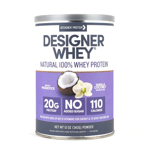 Designer Protein Natural 100% Whey Protein Baunilha Coco - 340g