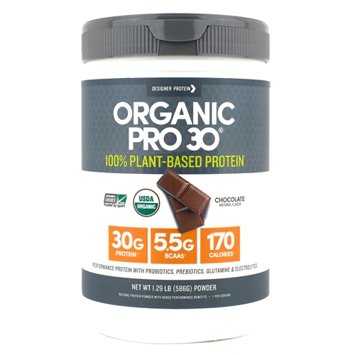Designer Protein Organic Pro 30 Chocolate - 589g - Suplemento Proteico Orgânico
