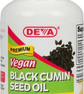Óleo de Semente de Cominho Preto Deva Vegan 90 Cápsulas Veganas