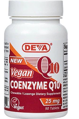 Deva Vegan Coenzima Q10 25mg - 90 Comprimidos Veganos para Energia e Saúde Cardíaca