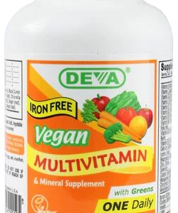 Deva Vegan Multivitamínico e Mineral Sem Ferro - 90 Comprimidos Veganos