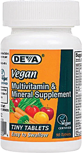 Deva Vegan Tiny Tablets Multivitamin & Mineral Supplement -- 90 Vegan Tablets