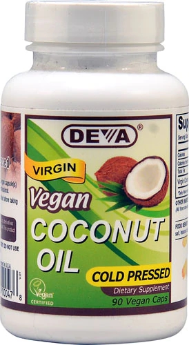 Óleo de Coco Virgem Deva Vegan 90 Cápsulas Veganas - Saúde e Bem-Estar