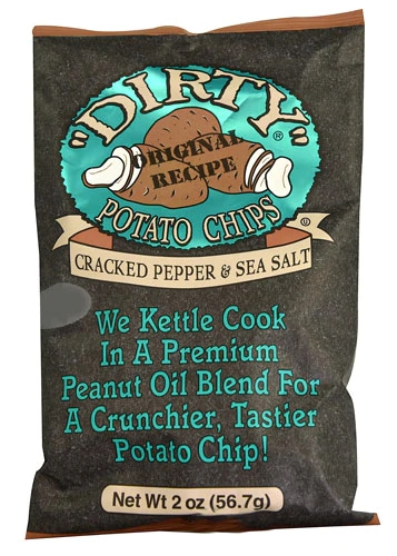 Batata Chips Dirty Original Pepper & Sea Salt 57g - Sabor Clássico e Refrescante