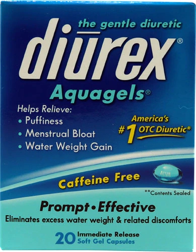 Diurex Aquagels® Sem Cafeína - 20 Cápsulas Gelatinosas - Suplemento para Bem-Estar