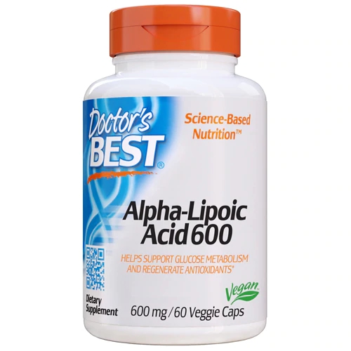 Ácido Alfa-Lipóico Doctor's Best 600mg - 60 Cápsulas Vegetais