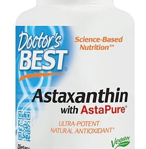 Doctor's Best Astaxantina AstaPure® 6mg - 90 Cápsulas Vegetais - Potente Antioxidante