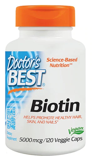Doctor's Best Biotina 5000mcg - 120 Cápsulas Vegetais
